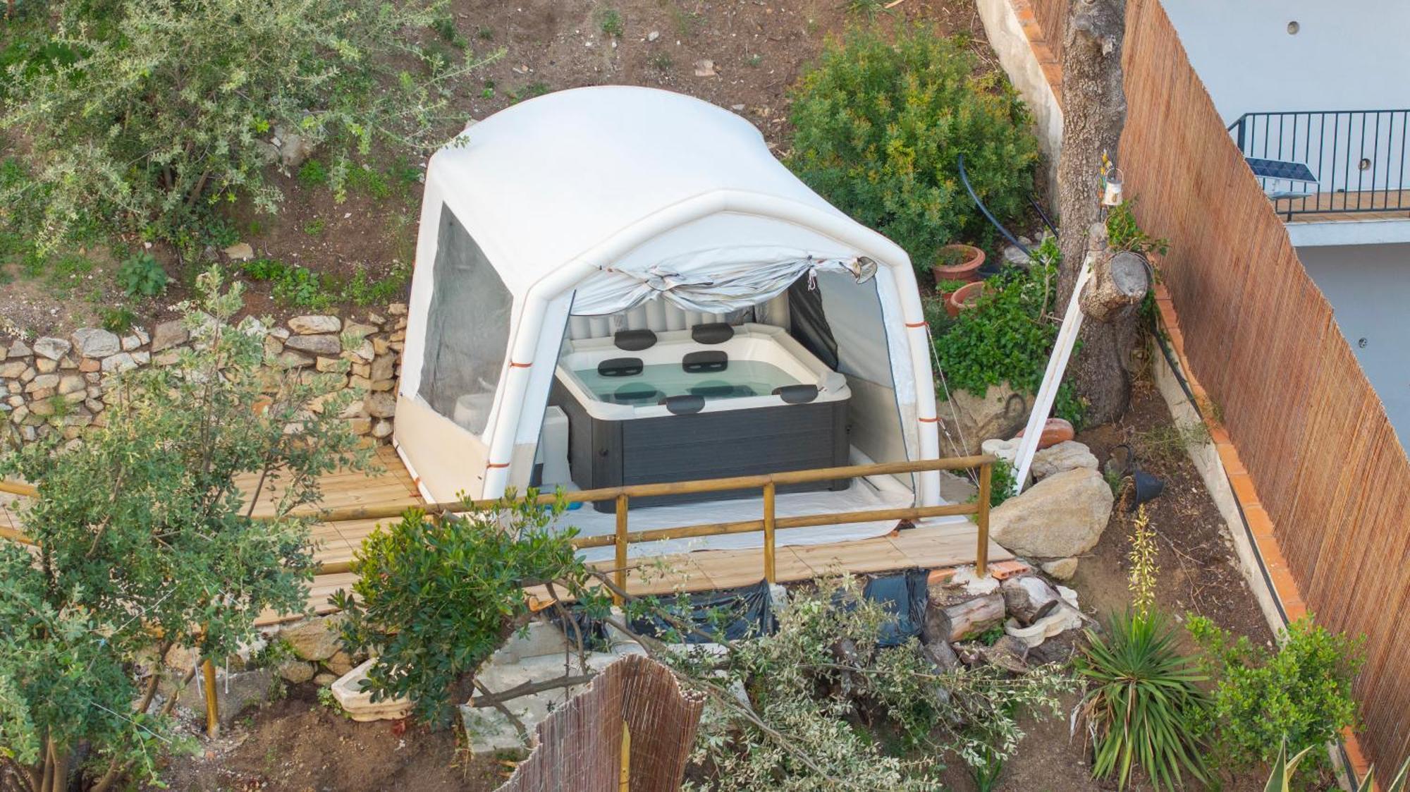 Aaa View Private Terrace Outdoor Heated Hot Tub Family Fun Vila Badalona Exterior foto