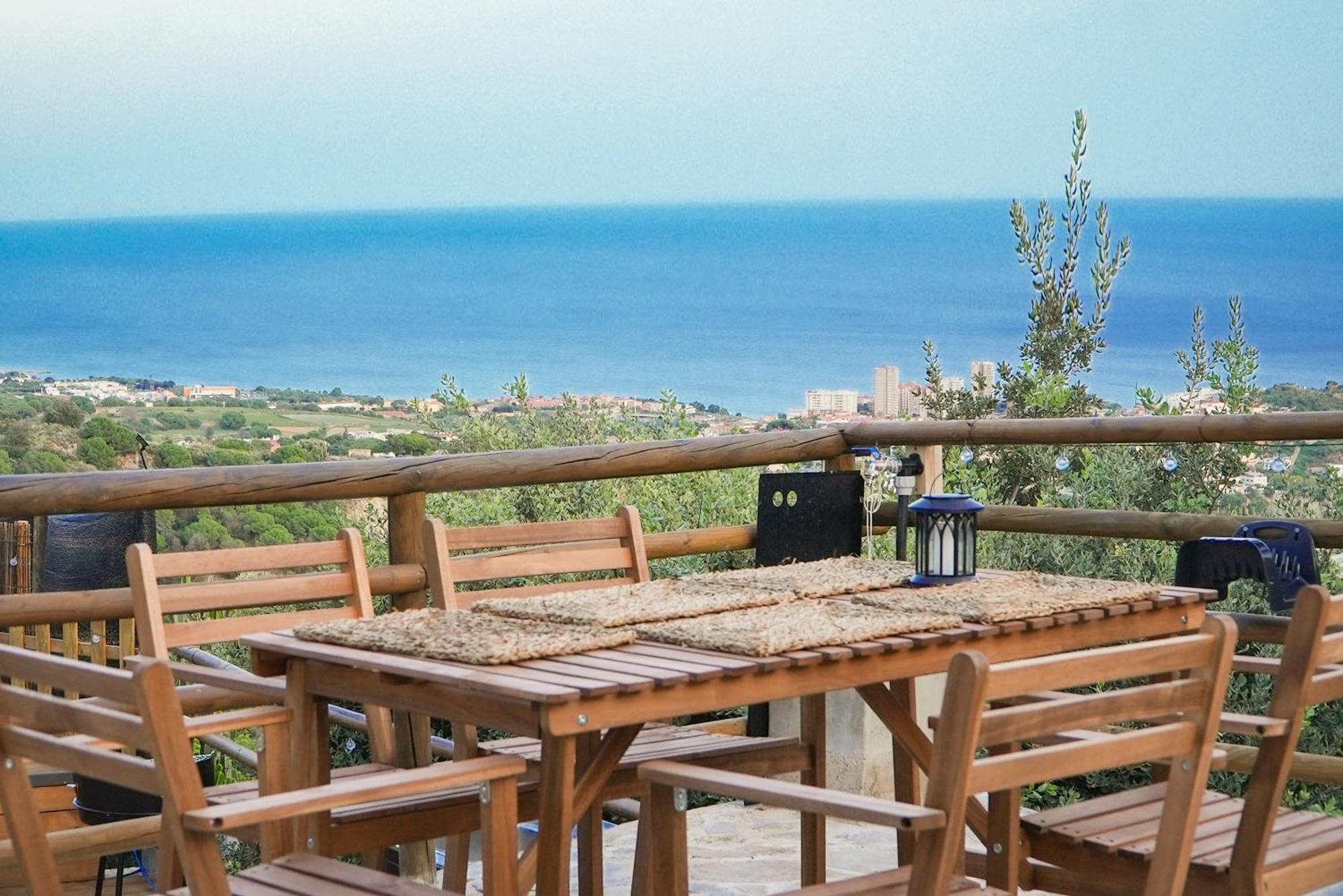 Aaa View Private Terrace Outdoor Heated Hot Tub Family Fun Vila Badalona Exterior foto
